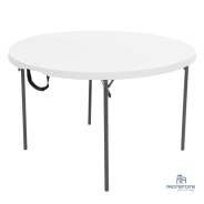 Table Pliante Ronde 122 cm Mallette