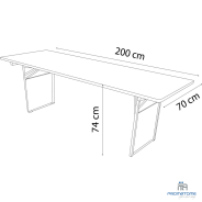 Dimension table brasserie 200 x 70 cm
