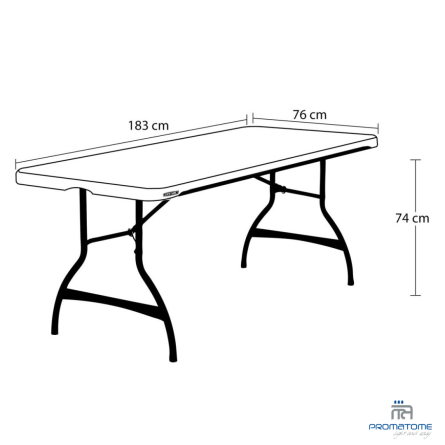 Dimension table pliante banquet 183 x 76 cm