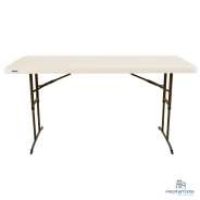 Table pliante rectangulaire beige