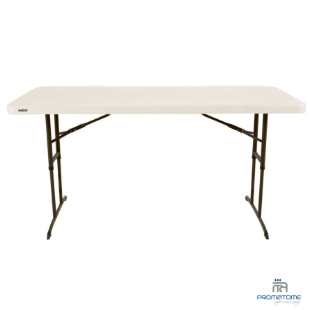 Jago® Table Pliante - 183 x 76 cm, Cadre en Acier, Max. 150 kg, avec  Poignée de Transport, Imperméable, pour 6 Personnes, Rectangulaire, en  Blanc