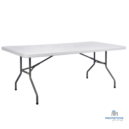 Table Pliante Banquet 200 x 90 cm, HDPE blanc