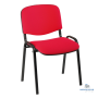 Chaise Empilable ISO Tissu M2 Rouge