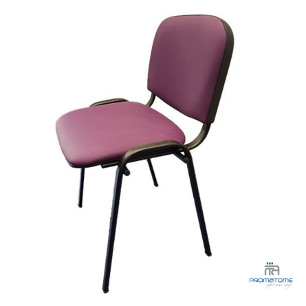 ISO M1 gecoate stapelbare stoel met kunstleer en metalen frame