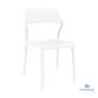 Chaise empilable Snow blanche