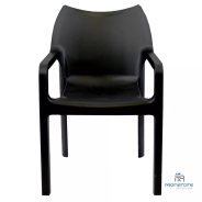 Chaise empilable DIVA noire