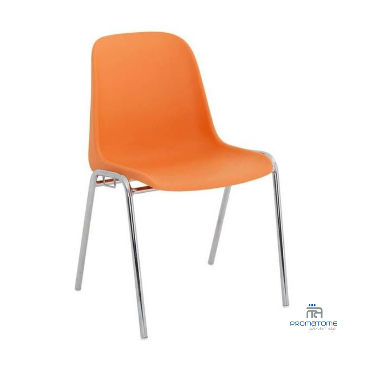 Chaise empilable Hélène M2 plastique orange