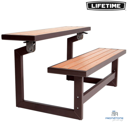 Lifetime bruine ombouwbare tafel