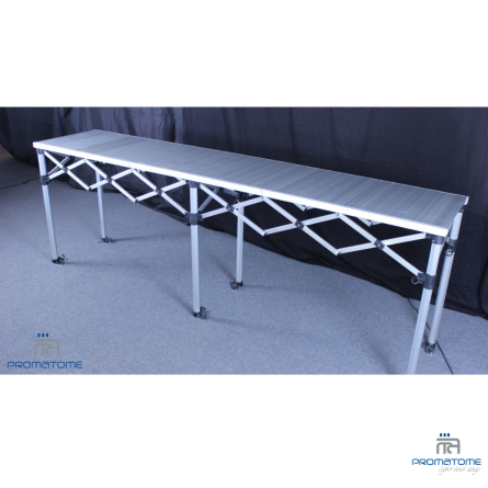 Comptoir bar aluminium structure pliée