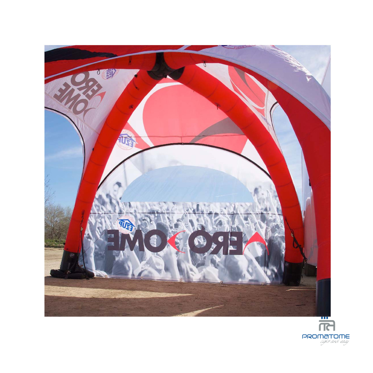 Aero Dome Vensterwand 3 tot 6 m - 4 kleuren om uit te kiezen